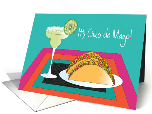 Cinco de Mayo with Margarita and Tacos card (1077960)