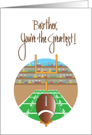 Brother’s Day for Little Brother, Football Ready for Kick Off card