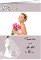 Photocard And Custom Bridal Shower Invitation card