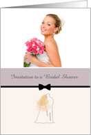 Photocard Customizable Bridal Shower Invitation card