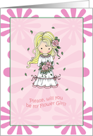 Flower Girl Invitation - Will You Be my Flower Girl? card