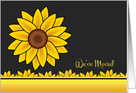 Sunflower Moving Announcement - We’ve Moved card