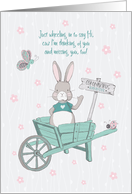 Thinking of You and Missing You Coronavirus COVID-19 Rabbit card
