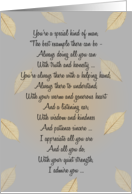 Husband Birthday ~ Falling Leaves Poetry card