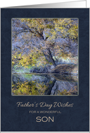 Father’s Day For Son ~ Trees Reflection on the Water card