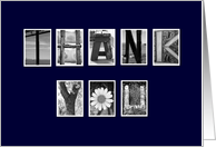 Administrative Professionals Day - Thank You - Navy Blue card