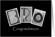 Bro - Congratulations - Alphabet Art card