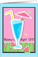 Mommy’s night off invitation to party! card