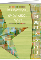 Sunday School Teacher Thank You Card