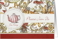Please Join use Tea party Invitation card