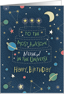 Happy Birthday Most Awesome Nephew in the Universe card