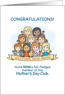 First Mother’s Day Congratulations card