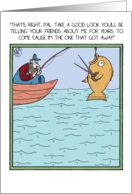 Big Fish that Got Away Funny Father’s Day Card