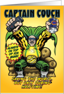 Captain Couch Hero Funny Father’s Day Card