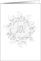 Winter White Joy: Thank You for the Gift Featuring a White Christmas card