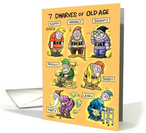 Old-Age Dwarfs Humor card (994609)