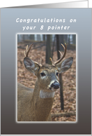 Congratulations on your eight pointer, wedding, humor card