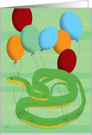 Snake Theme Birthday Party Invitation card
