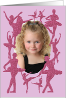 Ballet Birthday card, Custom Photo card