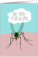 Funny Card to Camper with Mosquito card