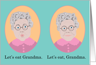 Let’s Eat Grandma, Thank You English Teacher, Funny Grammar Card