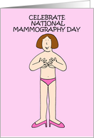 Celebrate National Mammography Day October Cartoon Lady card