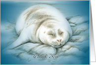 Comfy Snoozy Thank You Card (Fully Customizable) card