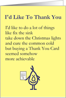 I’d Like To Thank You - A different kind of Thank You Poem card