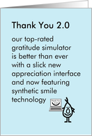 Thank You 2.0 - a funny thank you poem card