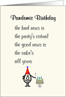 Pandemic Birthday A Funny Happy Birthday Poem In The Days Of COVID-19 card