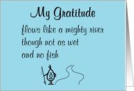 My Gratitude A Funny Thank You Poem card