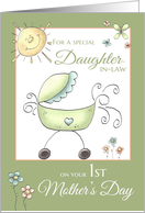 1st Mother’s Day - Special Daughter-in-Law - Baby Carriage card
