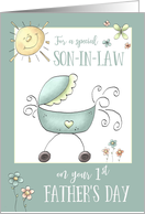 1st Father’s Day - Special Son-in-Law - Baby Carriage card