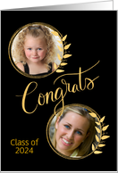 Graduation Congratulations Class of 2024 Custom Photo Party Invite card