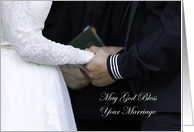 God’s Blessing on Military Marriage card