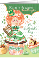 St. Patrick’s Day, Granddaughter, Cupcake Princess, for Paddy’s Day card