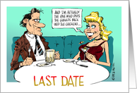 Funny announcement of a breakup cartoon card