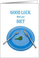 Good luck with your diet, plate and leaf card