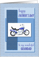 Grandad, motor bike father’s day card