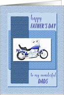 Dads, motor bike father’s day card