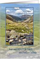 Foster Dad, on Father’s Day, Mountain Landscape card