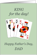 Dad, Father’s Day, Four Kings Playing Cards Poker card