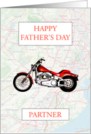 Partner Father’s Day with Map and Motorbike card