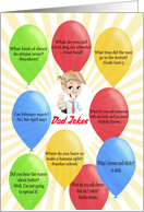 Dad Jokes Fathers Day with Balloons card