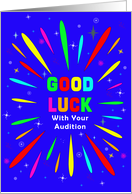 Good Luck With Your Audition card
