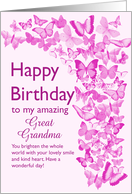Great Grandma Birthday Butterflies card