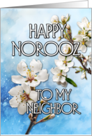 Happy Norooz Almond Blossom to my Neighbor card