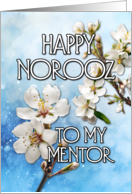 Happy Norooz Almond Blossom to my Mentor card