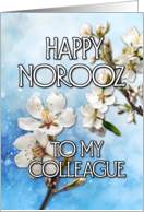 Happy Norooz Almond Blossom to my Colleague card