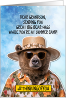 Grandson Summer Camp Bear Hugs card